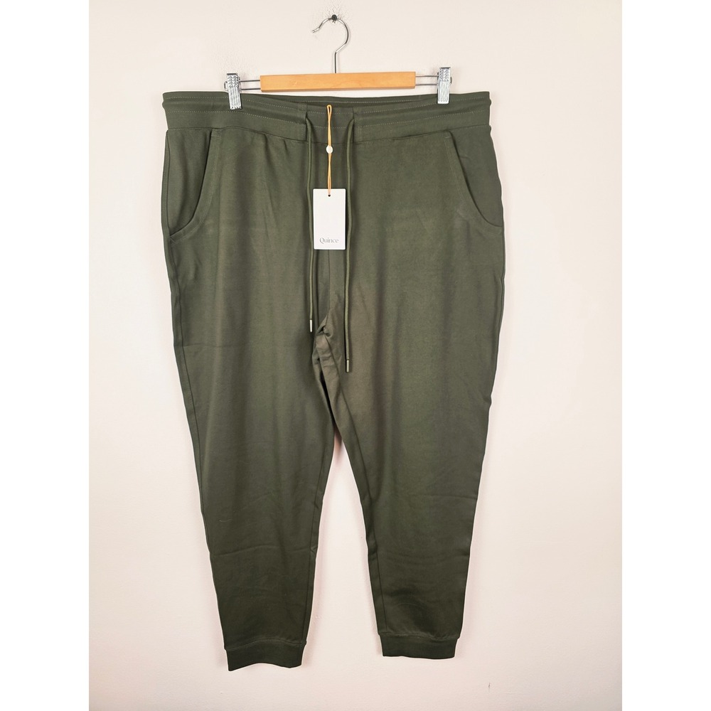 Quince Ultra-Stretch Ponte Jogger Pant Olive Green Drawstring XL